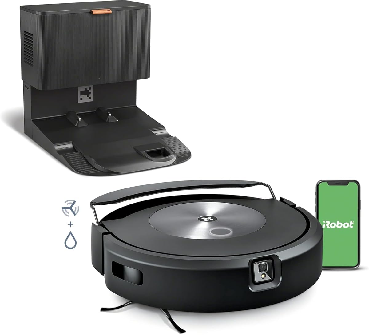 iRobot Roomba Combo - j7+ Self-Emptying Robot Vacuum & Mop - Certified Refurbished Roomba Combo J7+ Self-Emptying Robot Vacuum & Mop