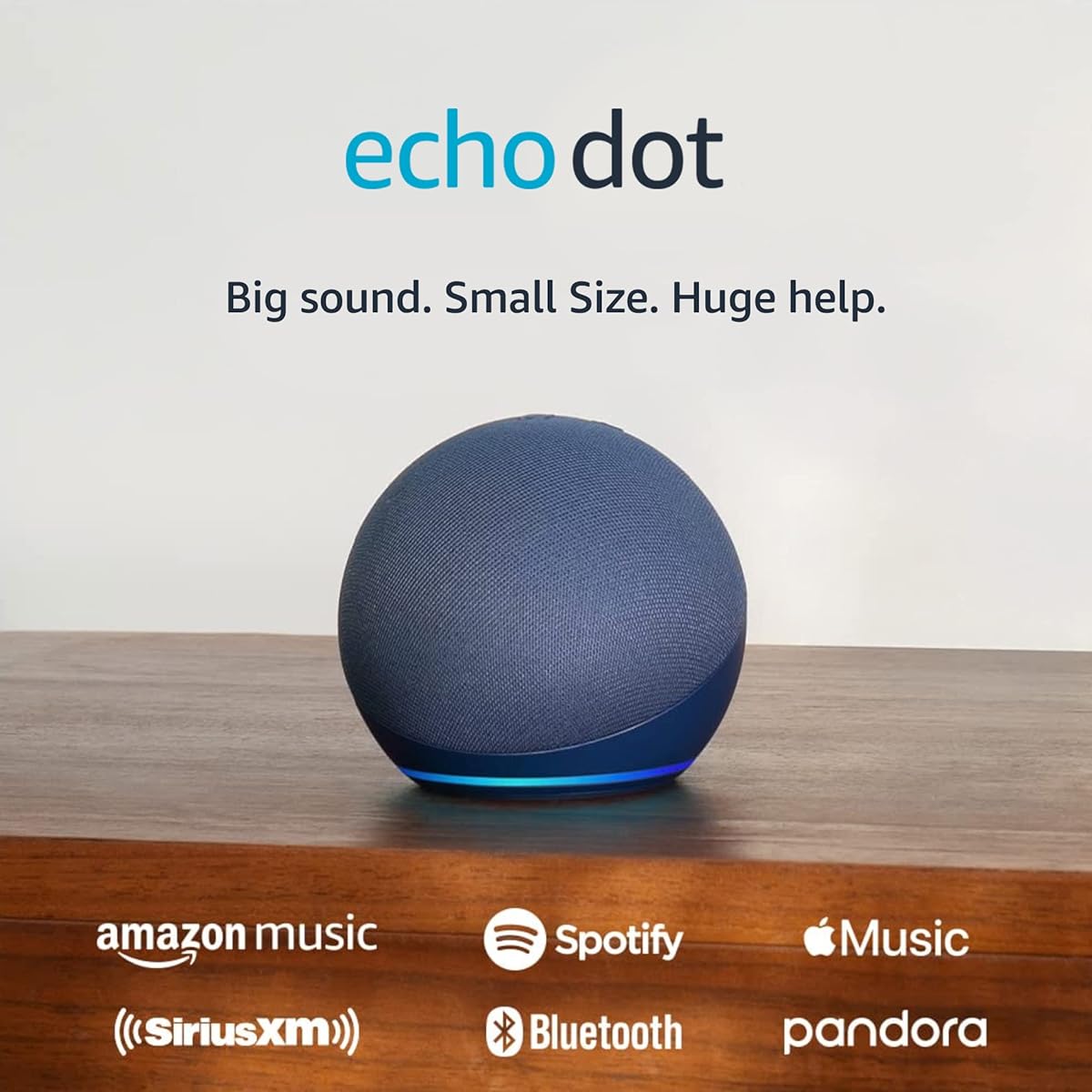 Amazon Echo Dot (newest model), Vibrant sounding Alexa speaker, Great for bedrooms, dining rooms and offices, Deep Sea Blue Deep Sea Blue Device only
